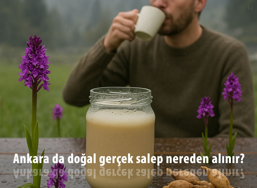 Ankara'da doğal salep satışı
